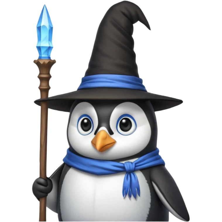 Penguin Wizard emoji