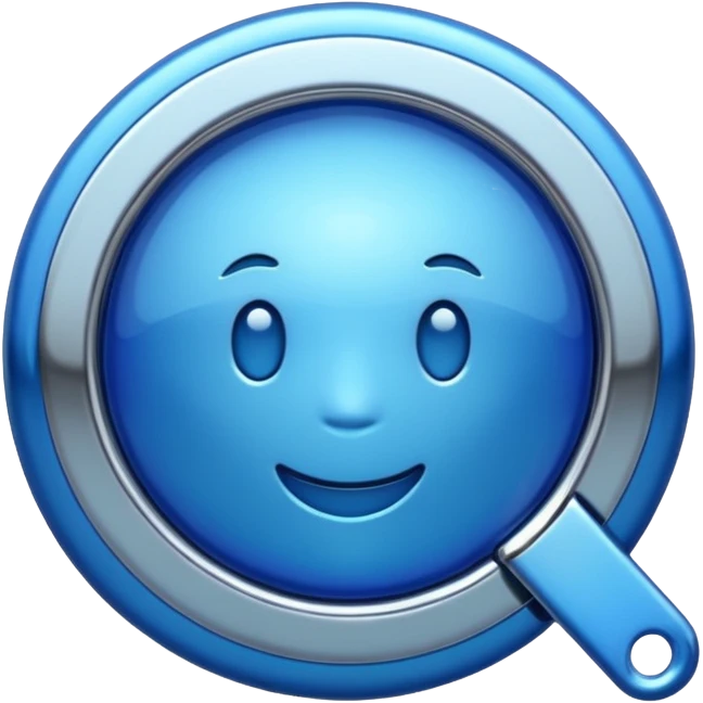 blue chrome emoji