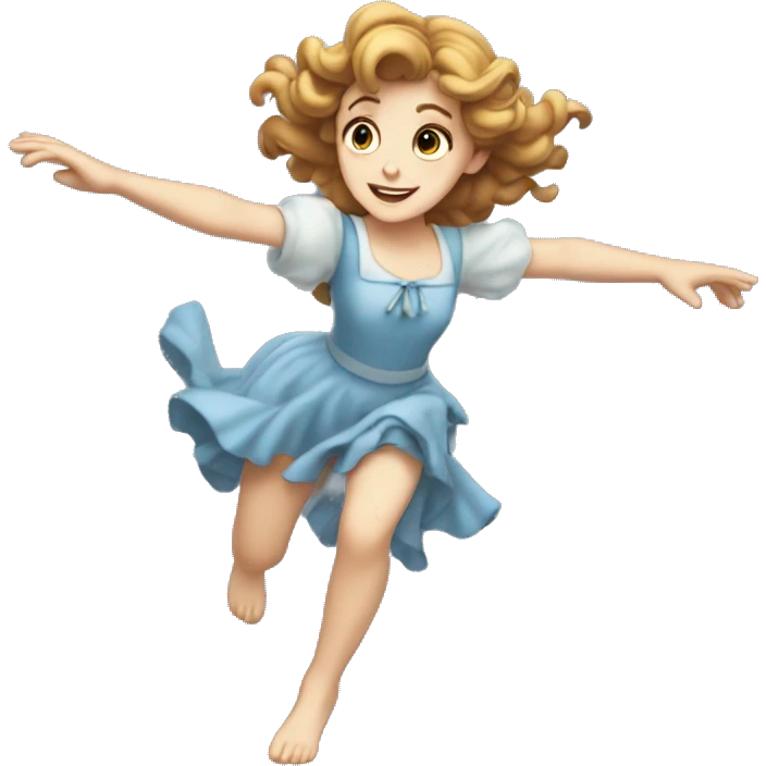 Full body Wendy darling flying emoji