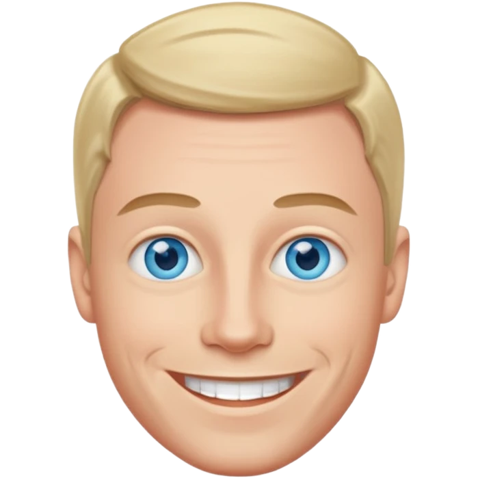 Dave England (b.1969) with blue eyes emoji
