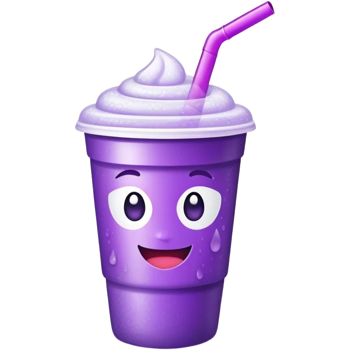 purple drink in styrofoam cup emoji