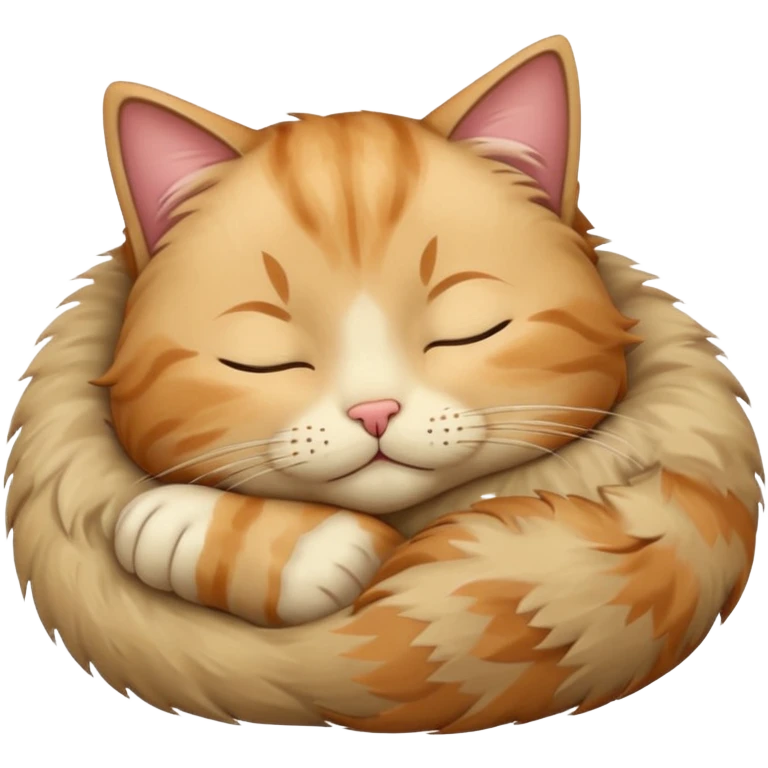 котик спит beige emoji