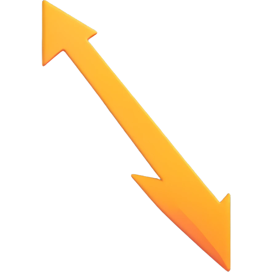 3D arrow pointing to MORE text emoji