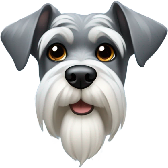 Schnauzer snowflake  emoji