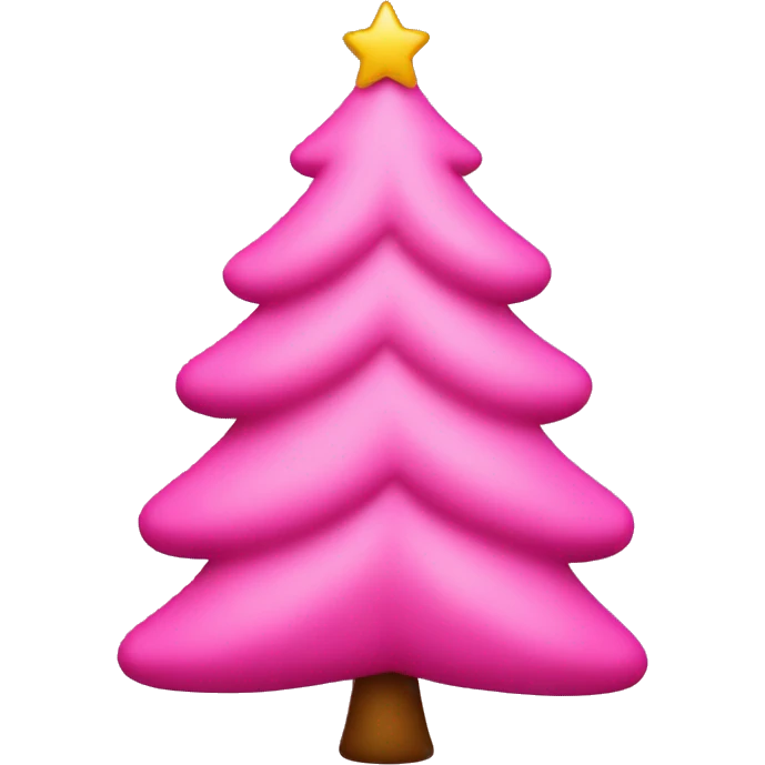 pink christmas tree emoji