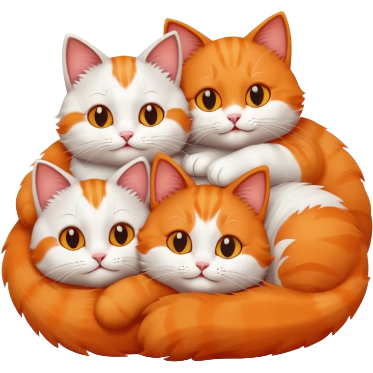 Cats, love and happiness emoji