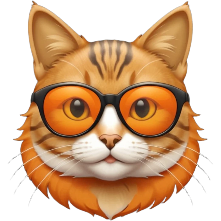 Cat wearing sunglasses emoji