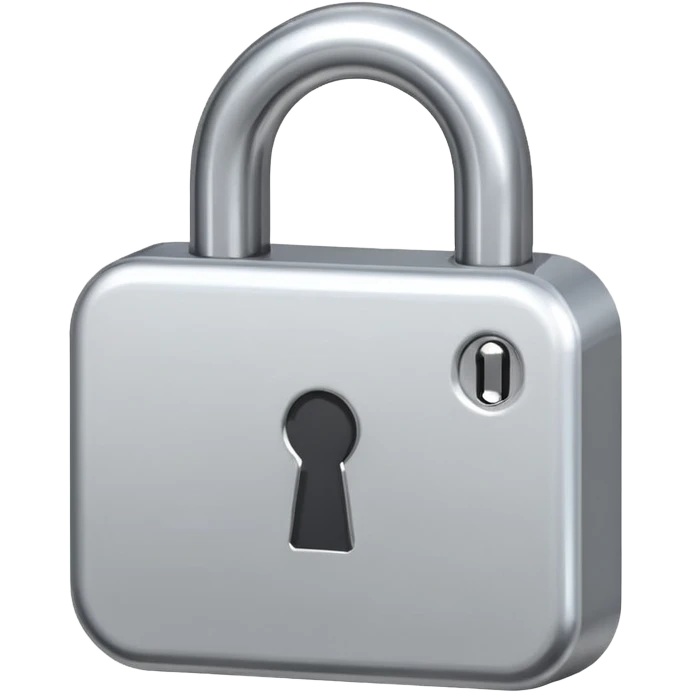 flat white locked lock icon emoji