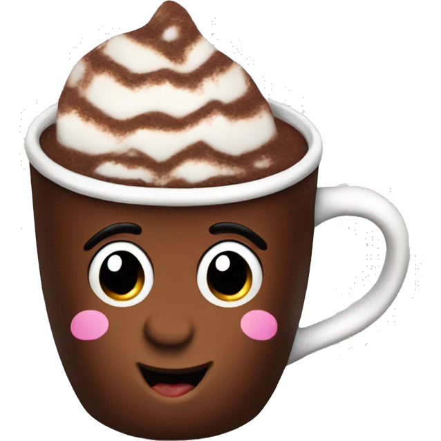 Hot chocolate with face  emoji