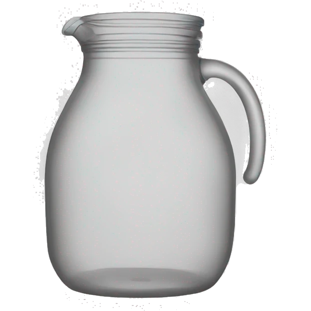 transparent plastic jug tossed emoji