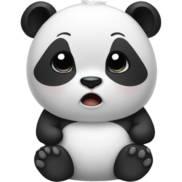 Panda crying  emoji