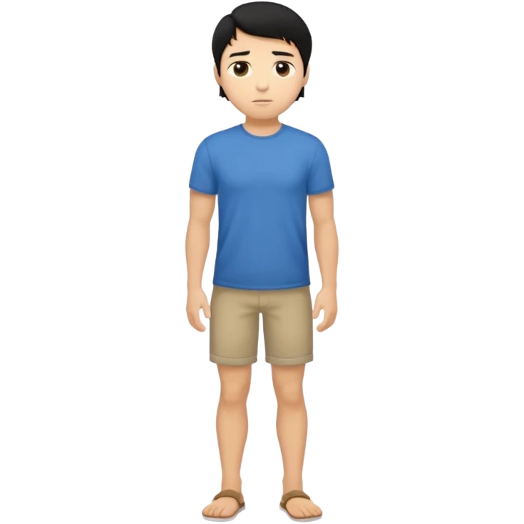 The Walking Man black hair all body from the side emoji