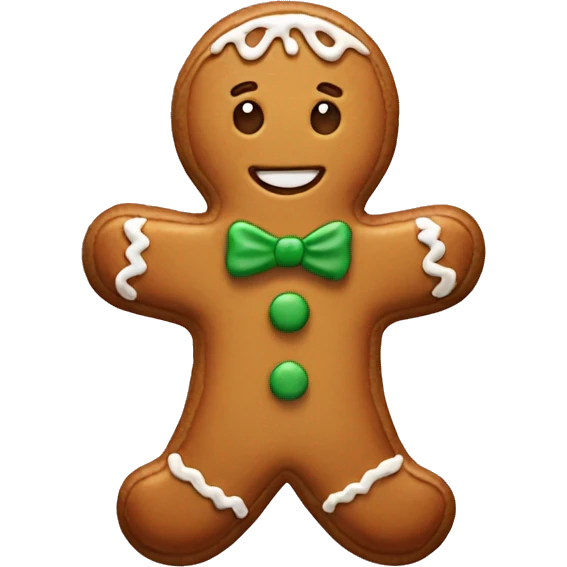 Gingerbread cookie emoji