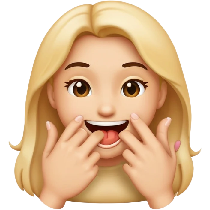 emoji biting finger seductively emoji