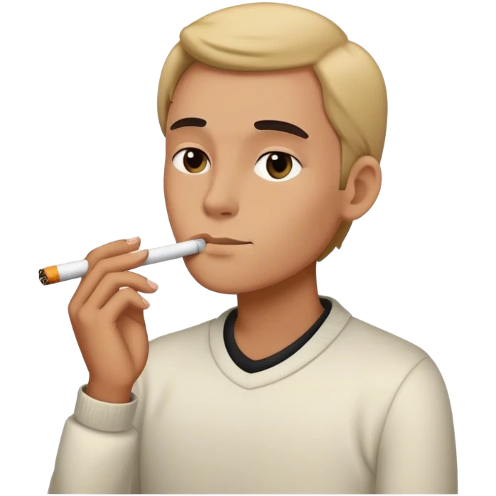 smoking a cigarette  emoji