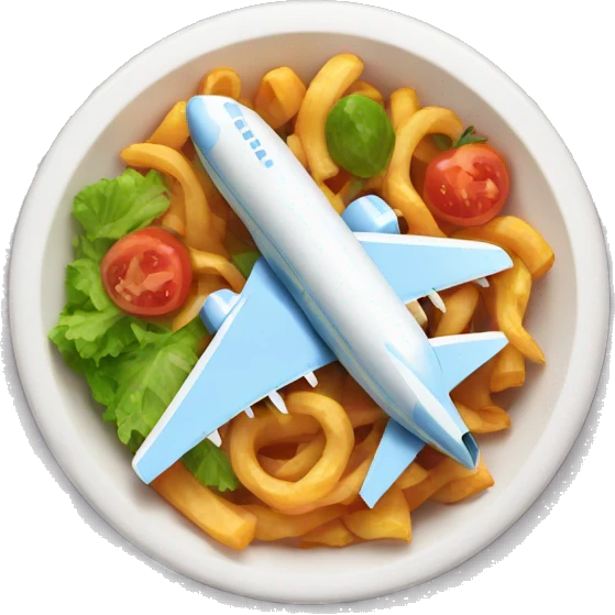 plane food emoji