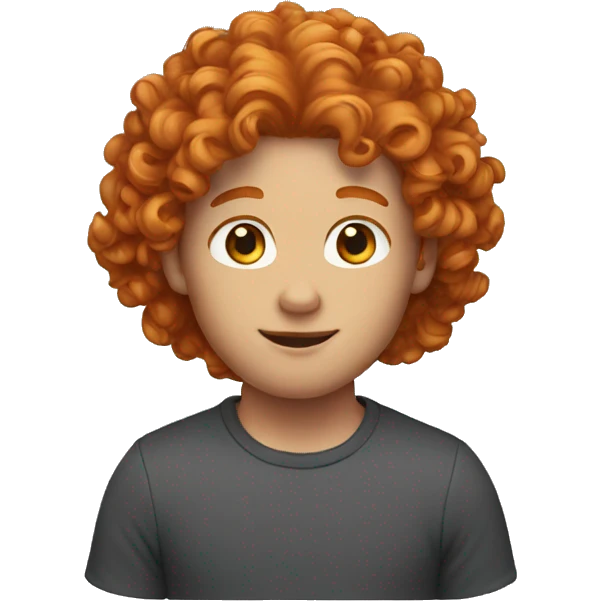 ginger gay with curly hair  emoji