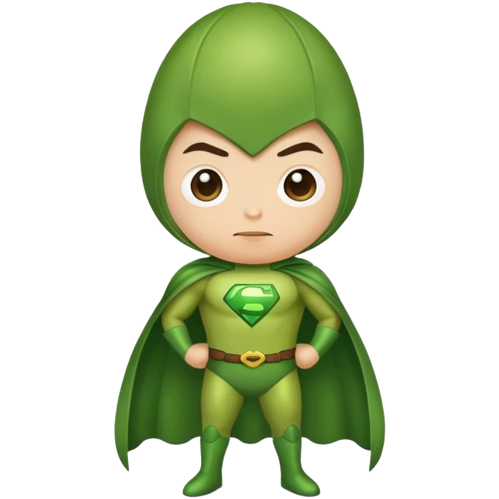 Avocado superhero emoji