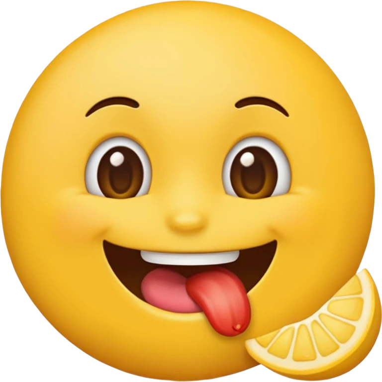 Emoji with food in mouth emoji