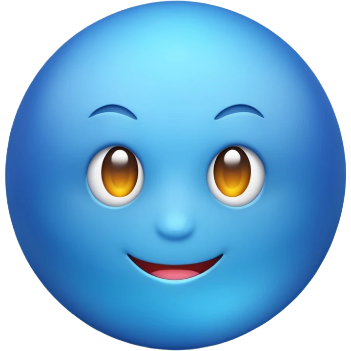 Blue emoji