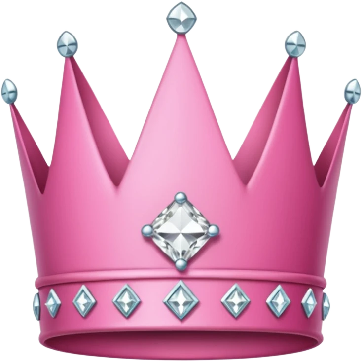 Pink crown with diamonds  emoji
