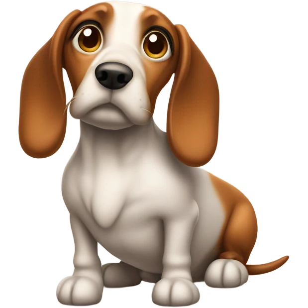 sad weiner dog emoji