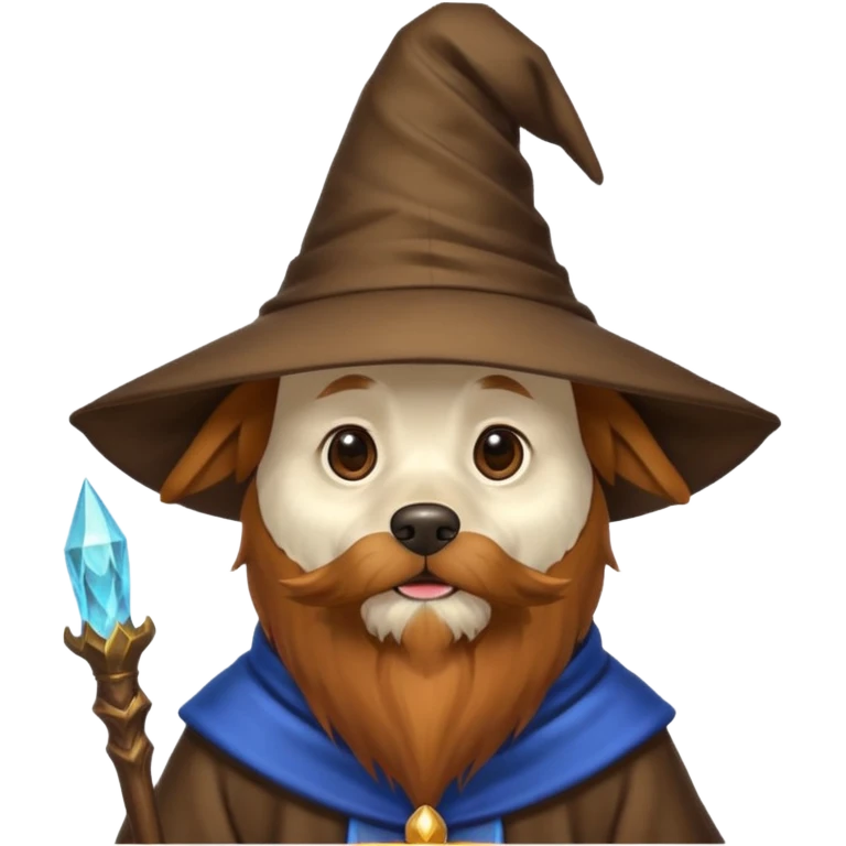 Dog wizard emoji
