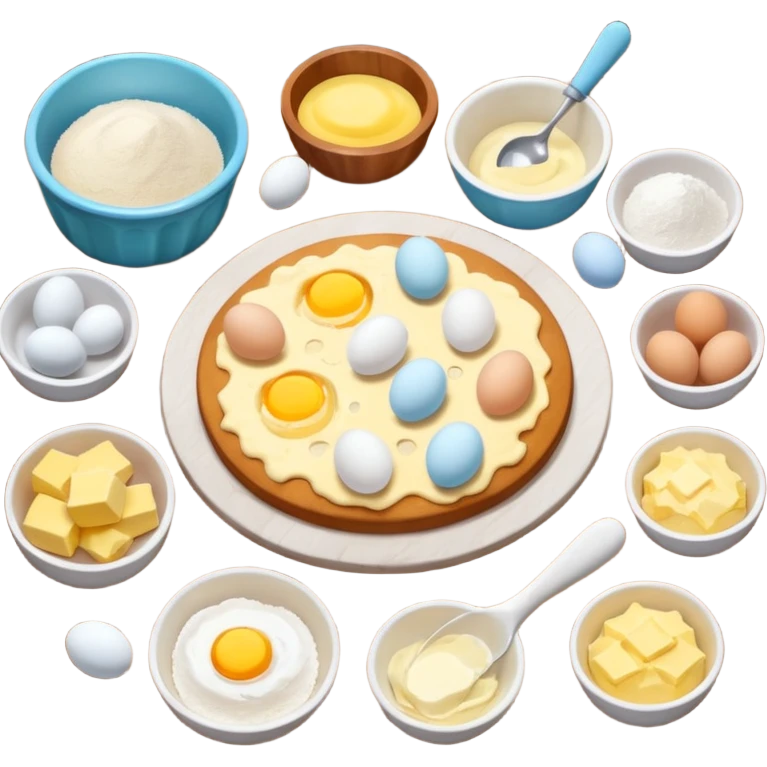aethetic baking ingredients emoji