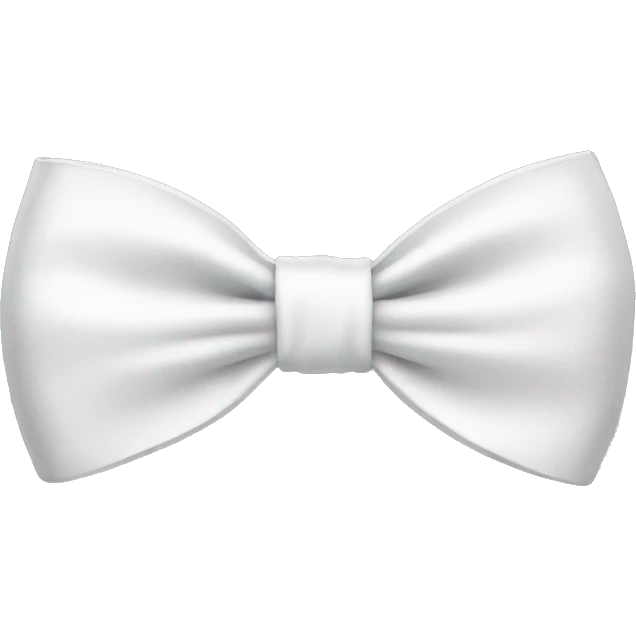 a white bow emoji