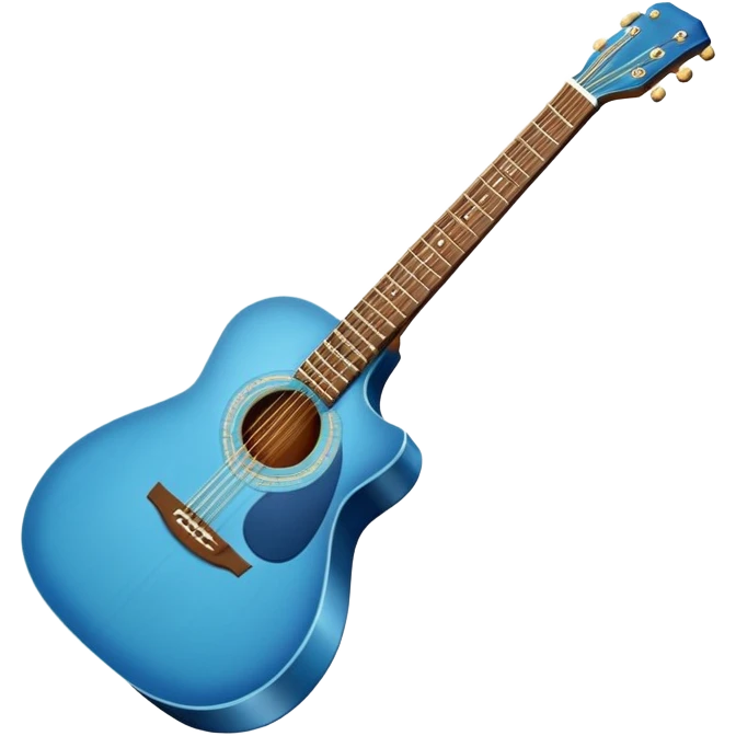 blue guitar emoji