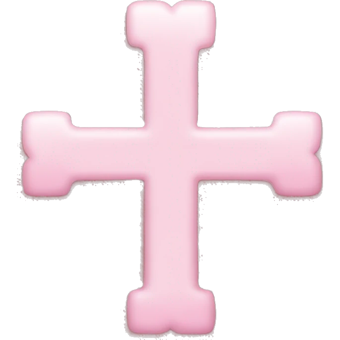 baby pink cross emoji