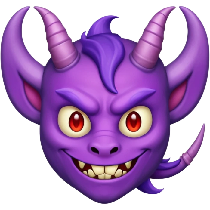 Purple devil with dick emoji