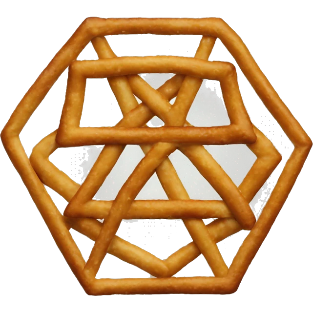 pentagon with pretzel emoji