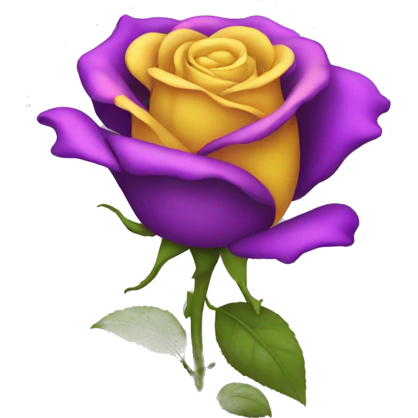 Rose Yellow & Purple  emoji