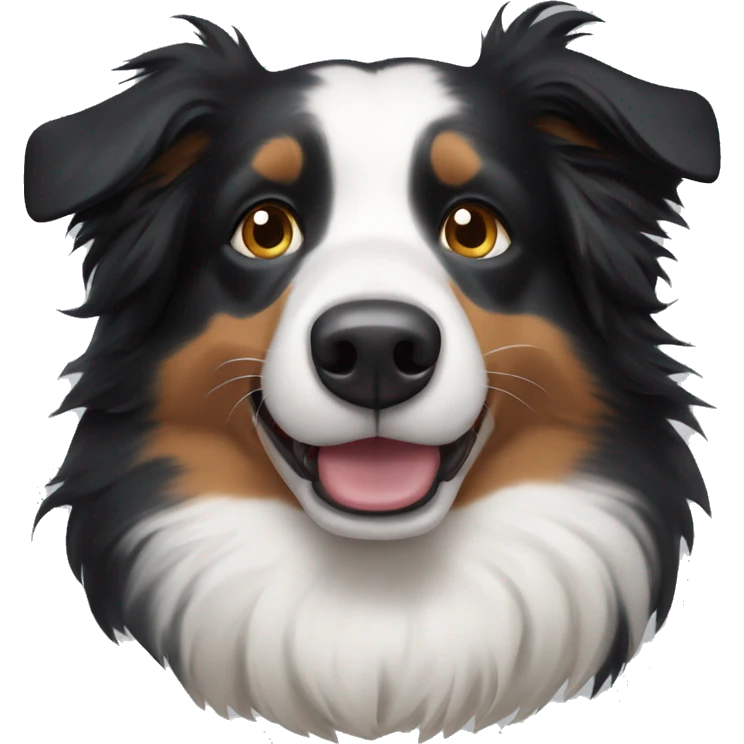 Border collie saludando emoji