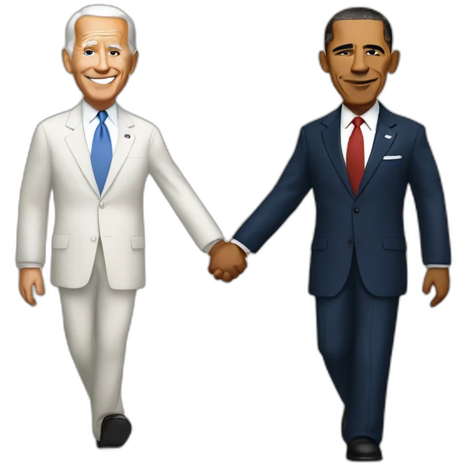 Obama and Biden holding hands emoji