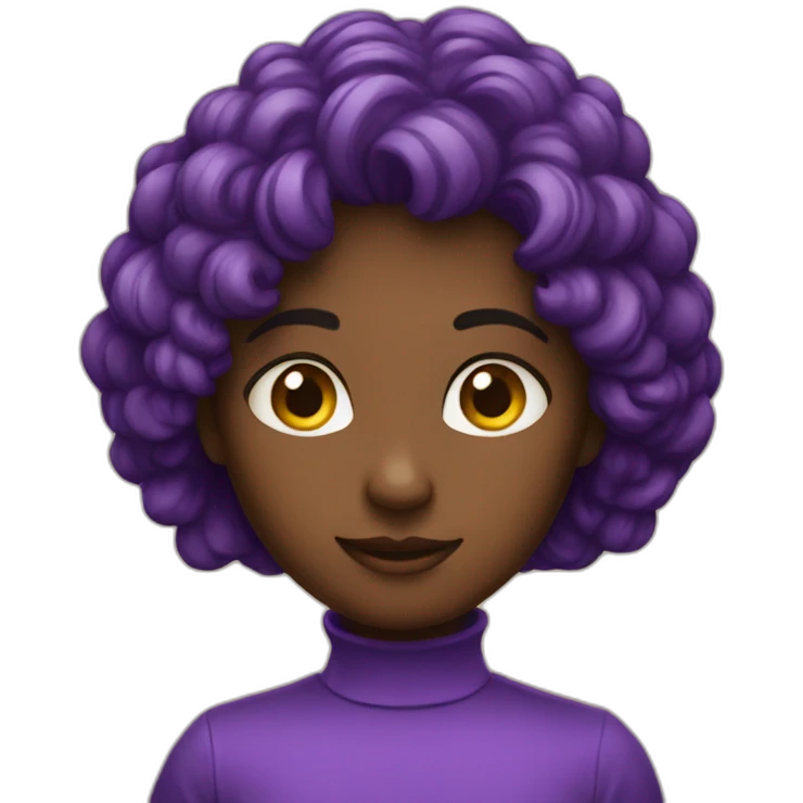 Chat violet emoji