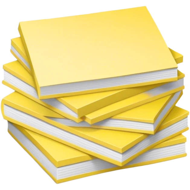a huge amount of yellow paper self-stickers emoji