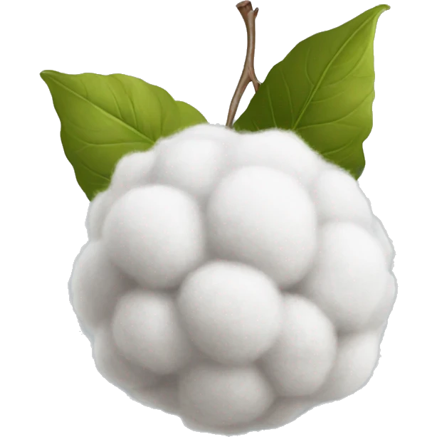 a ball of cotton emoji