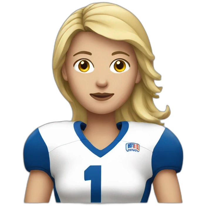 Play football woman emoji