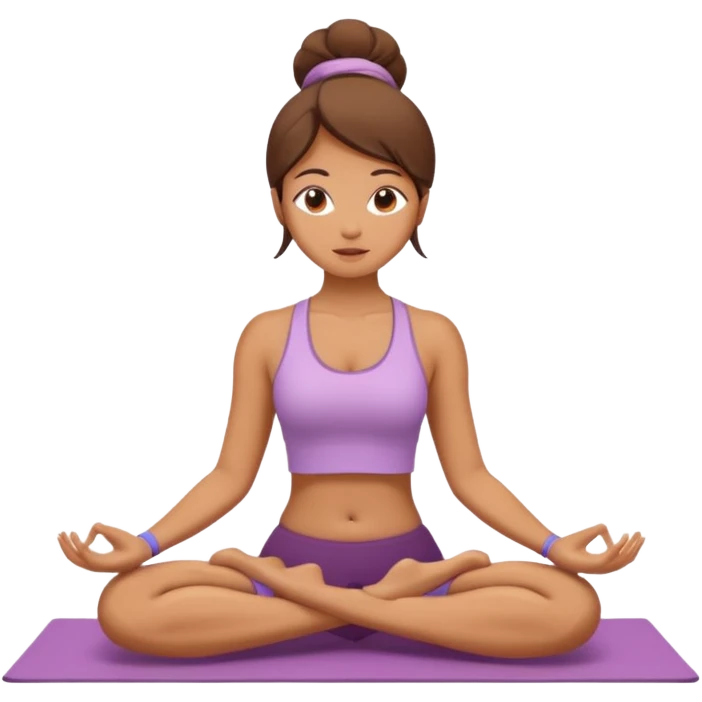 yoga poses Girl emoji