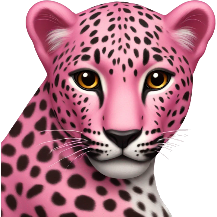 Leopard pink emoji