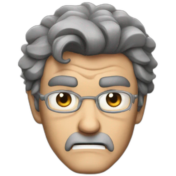 Jean Luc Melanchon angry emoji