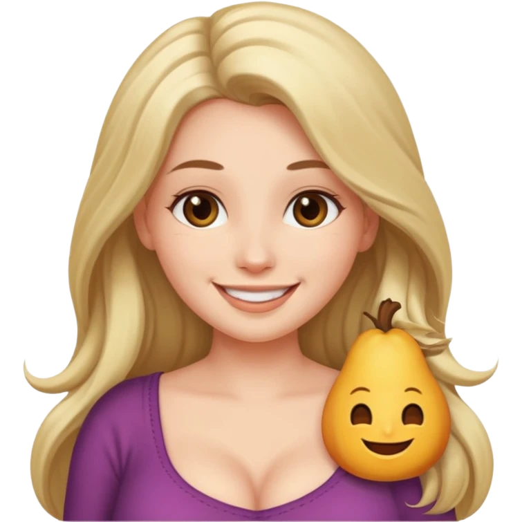 naked girl with bog boobs emoji
