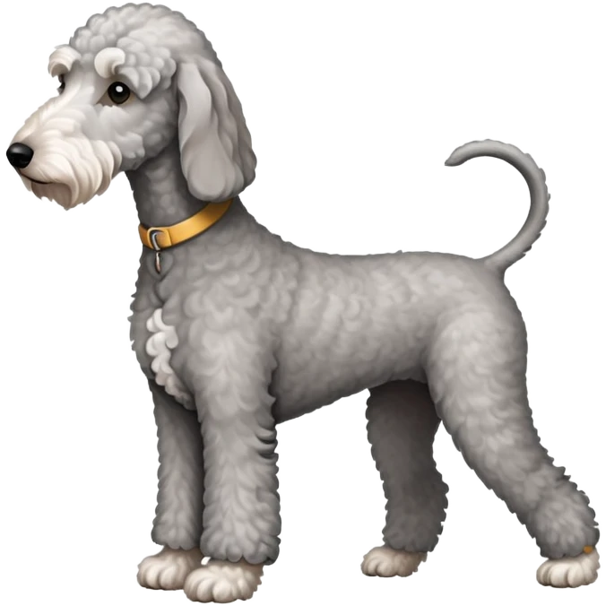 Full body photo of Bedlington Terrier emoji