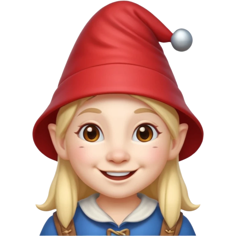 crea un emoji de un gnomo (mujer) emoji