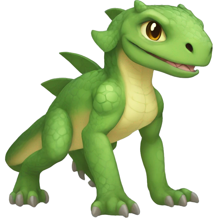 Anthro Sona Fakemon Reptilian Full Body emoji