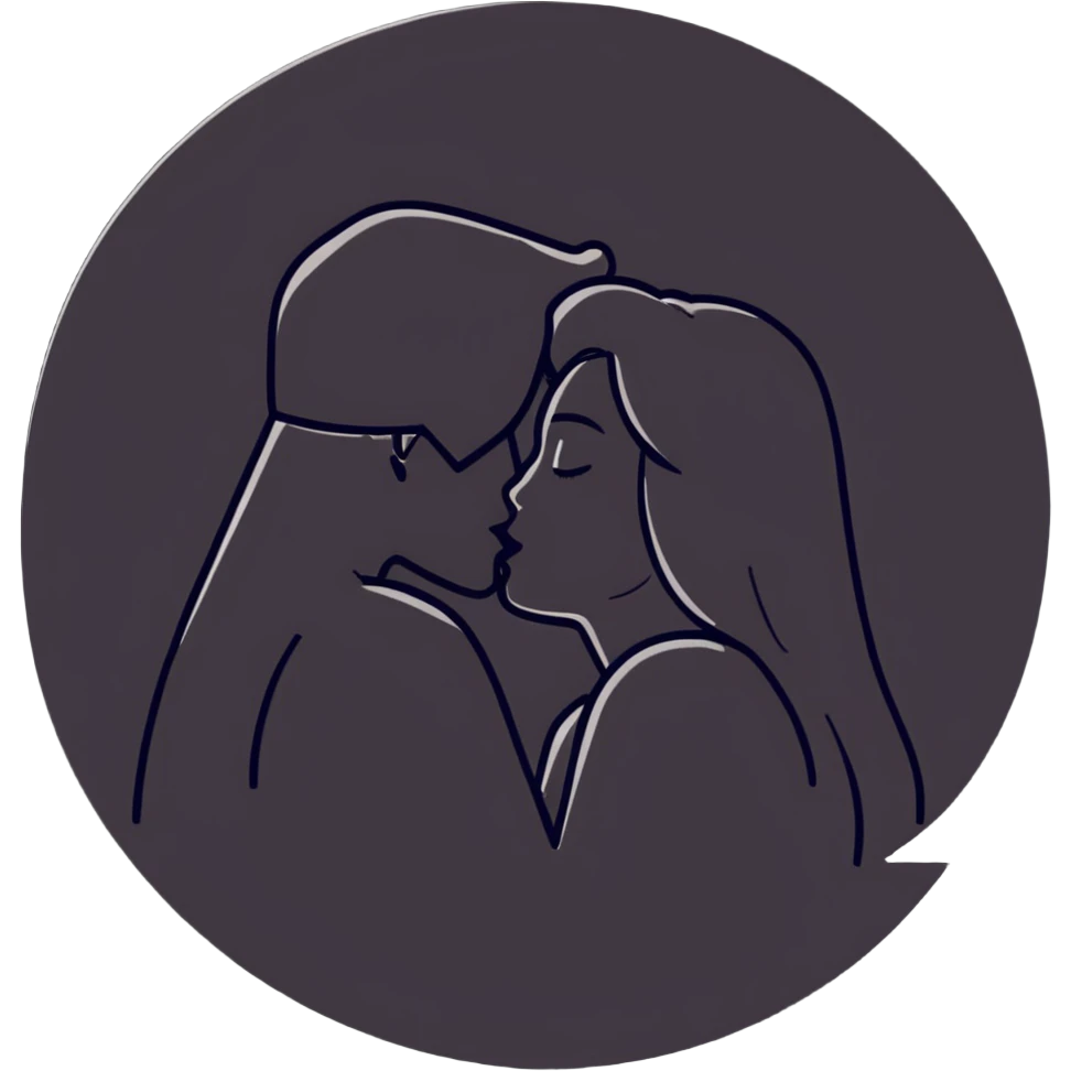 beautiful romantic kiss emoji