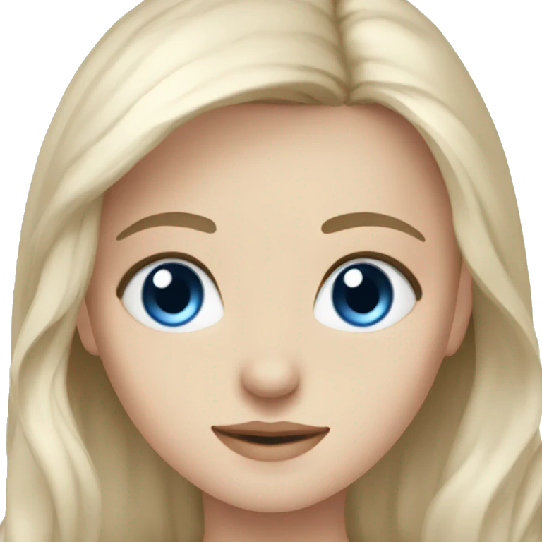 blue eyed nordic ai girlfriend emoji