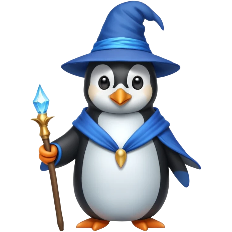 Penguin Wizard emoji